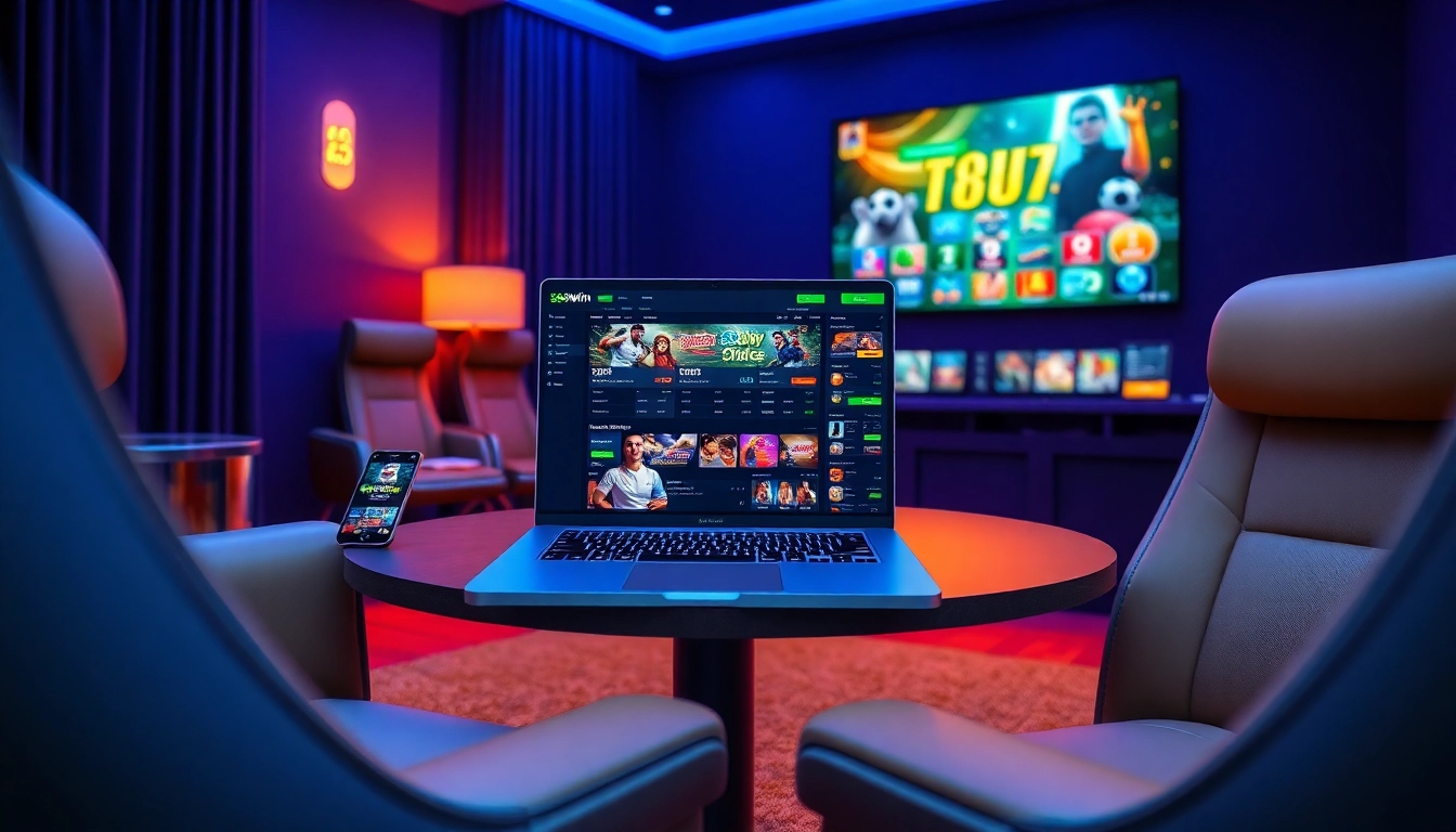 Explore online betting experiences at 98winwin.live with vibrant gaming scenes and sleek interfaces.